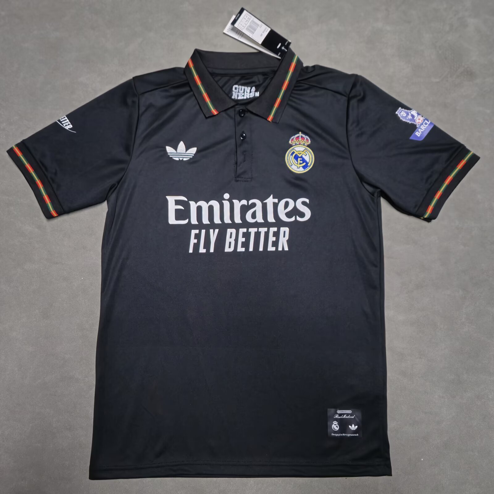AAA Quality Real Madrid 25/26 Black/White Polo Shirts
